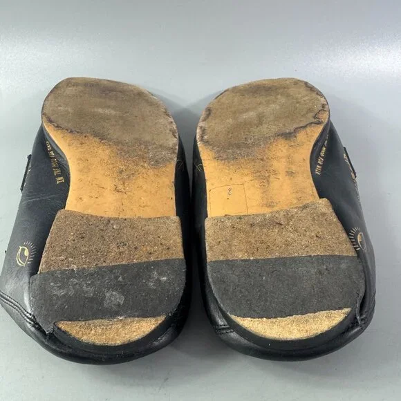 Isabel Marant Fanzel Collapsible-heel Leather Loafers In Metallic Black, Size 40 - Picture 11 of 14